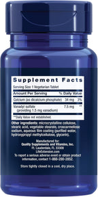Life Extension Sulfato de Vanadilo – 100 Comprimidos