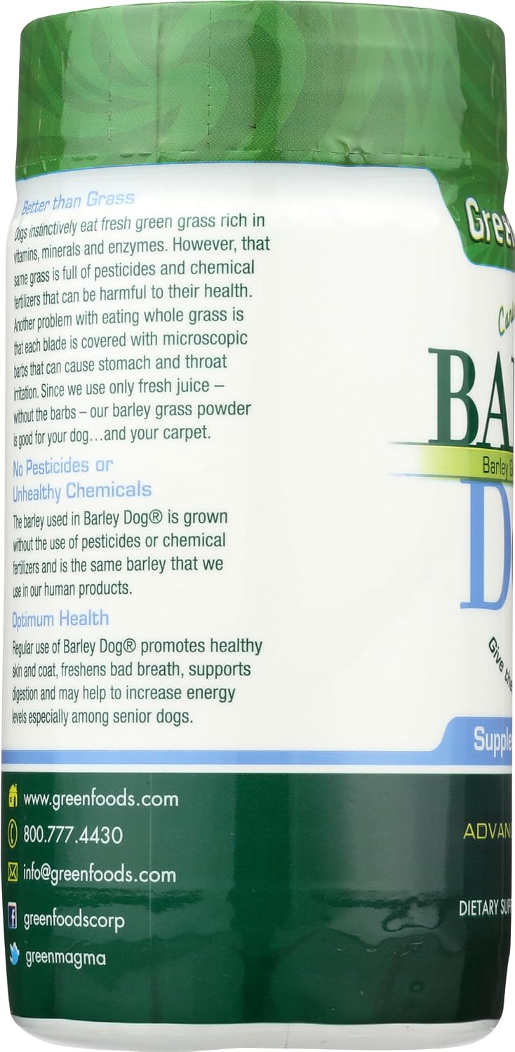 Green Foods Dog Barley Powder, 3-Ounce – Fortalecimiento del sistema inmunitario: Los antioxidantes que se – Image 6