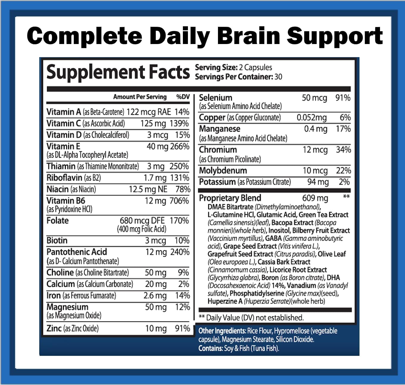 Brain Support Plus - Memory & Focus, 60 Capsules