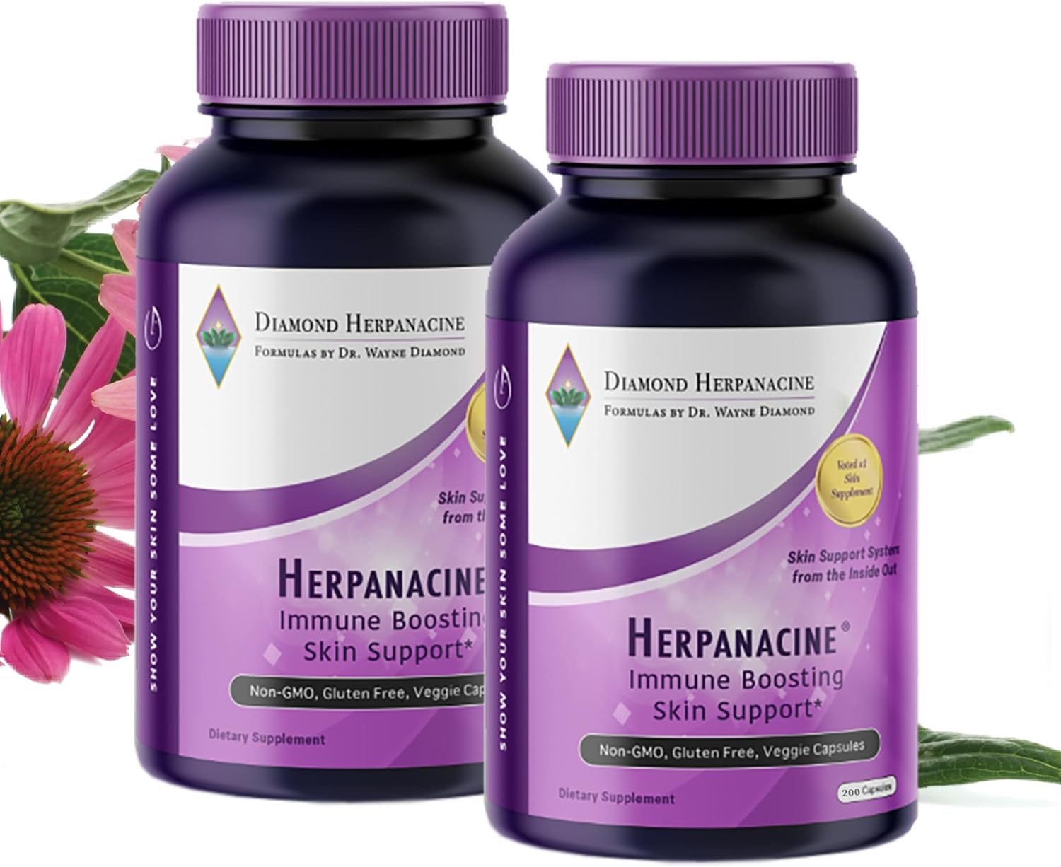 Diamond Natural Skin & Immune Vitamin Complex – Acción Dual para la Salud Interna de la Piel y Antioxidantes – Hecho con Ingredientes Naturales – 100 Unidades