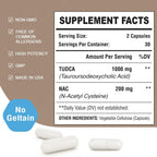 Zingicin TUDCA con NAC 1200 mg - 180 Cápsulas