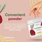 Brightcore Nutrition BrightBeets Polvo de Remolacha, Sabor Manzana Roja, 150 Gramos, 30 Porciones