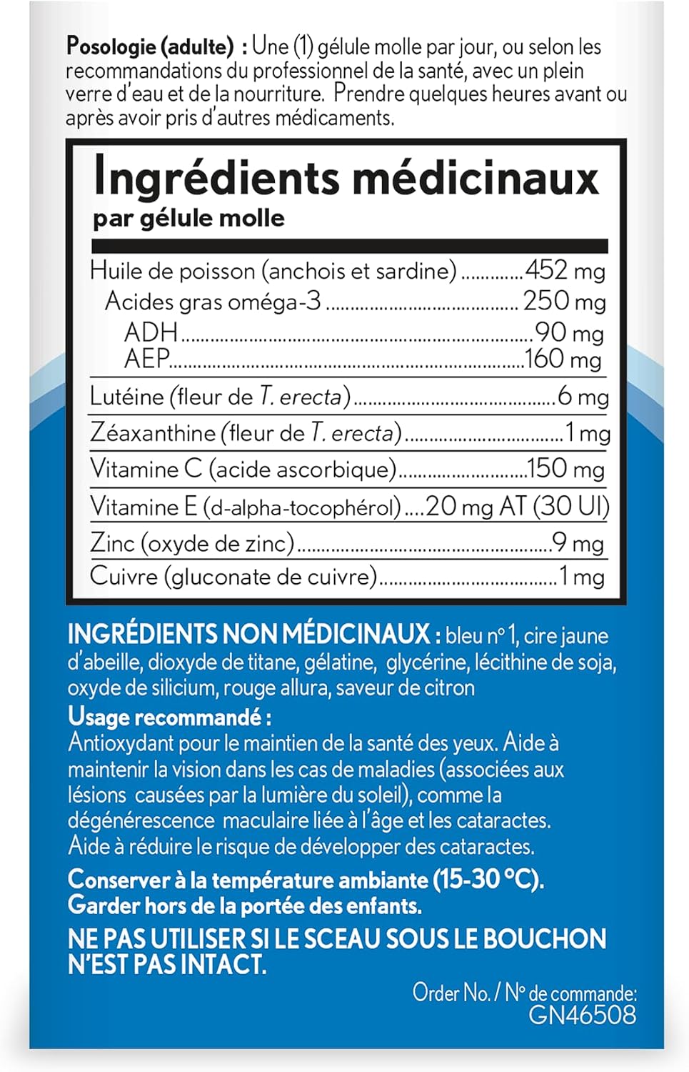 Ocuvite 50+ Suplemento Multivitamínico para la Visión, 50 Cápsulas Blandas