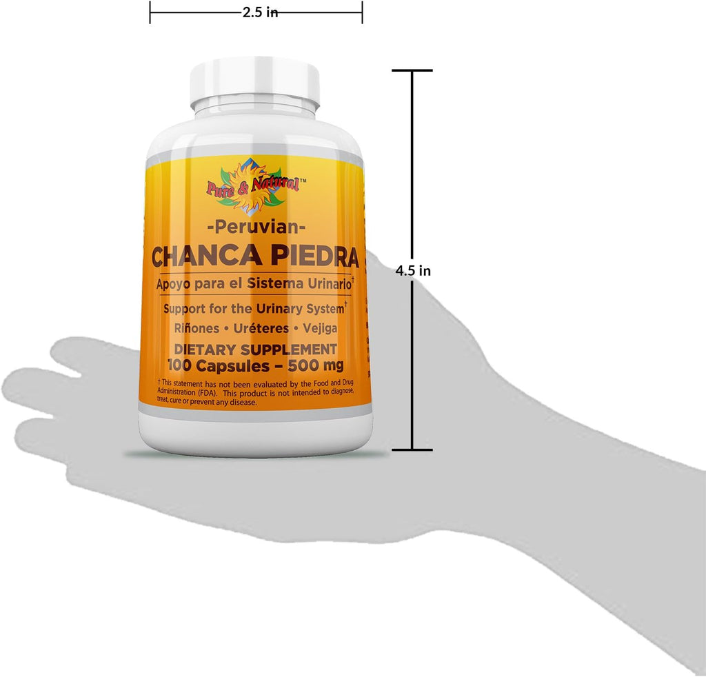 Chanca Piedra 500 mg, 100 Cápsulas - Suplemento Herbal Peruano