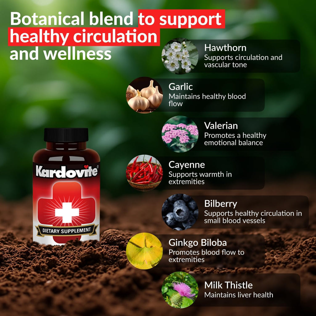 Kardovite Herbal Circulation Support - 180 Cápsulas