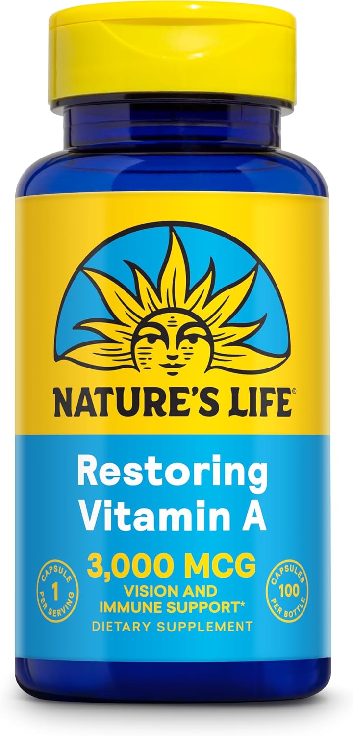 Nature's Life Vitamina A 10.000 UI | 100 Cápsulas