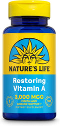 Nature's Life Vitamina A 10.000 UI | 100 Cápsulas