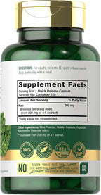 Carlyle Suplemento de Kale | 120 Cápsulas | Extracto de Hoja | Sin Gluten y No-GMO