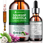 Extracto Líquido de Graviola (Soursop) Orgánico - Tintura de Soursop Bitters, 1 Fl Oz (Pack de 2)
