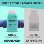 Brain & Hormone Support Pregnenolona - 180 Cápsulas Veganas