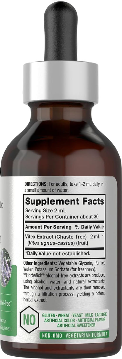 Extracto Líquido de Vitex (Baya de Casto) de – Sin alcohol: Extraído con métodos que preservan los compuestos sin – Image 2