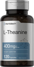 Horbäach L-Teanina 400mg 120 Cápsulas | No-GMO y Sin Gluten