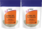 NOW Foods Cápsulas Vegetarianas Vacías, Doble "00", Llenado por Peso, Sin OGM, 250 Cápsulas Vegetales