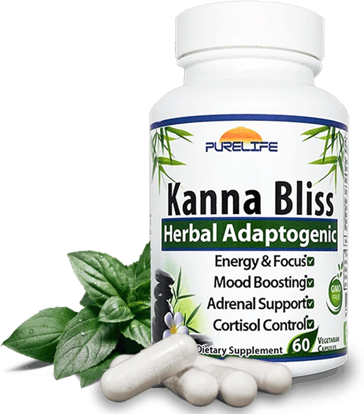 Kanna Bliss - Herbal Adaptogenic (60 – Apoyo a la relajación: Puede ayudar a reducir la sensación de tensión y – Image 1