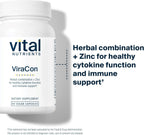 Vital Nutrients ViraCon - Apoyo Inmunitario con Zinc y Hierbas - 60 Cápsulas