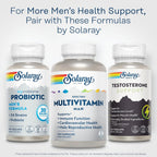 Solaray Spectro Multivitamínico para Hombres - 45 Vitaminas y Minerales con CoQ10, Zinc y Enzimas Digestivas - 30 Cápsulas