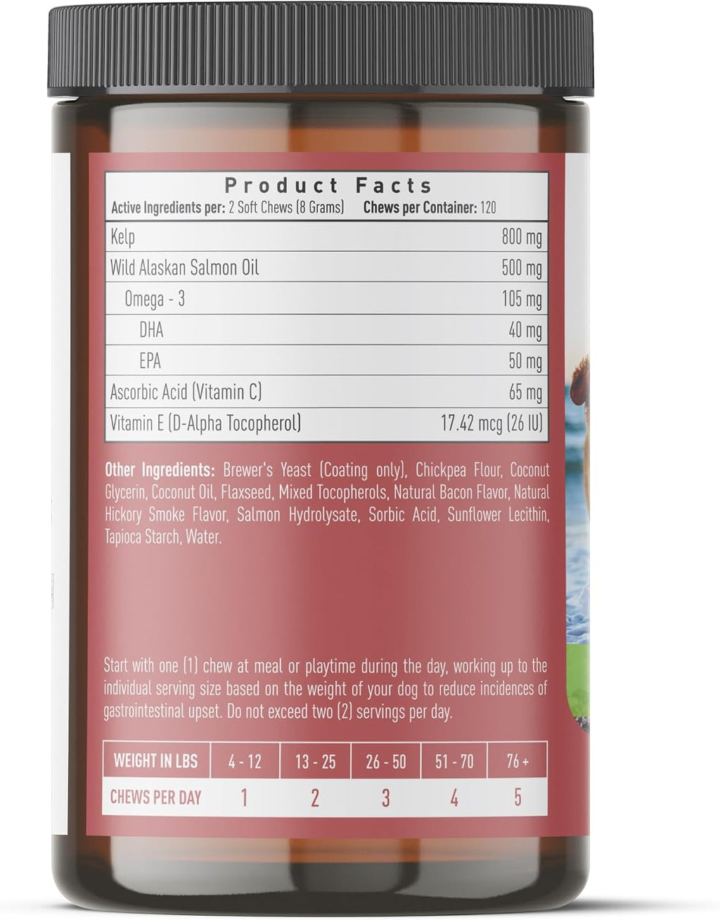 Strawfield Pets Masticables de Salmón para Perros con Omega 3 - Aceite de Salmón Salvaje de Alaska para Piel, Pelaje y Articulaciones