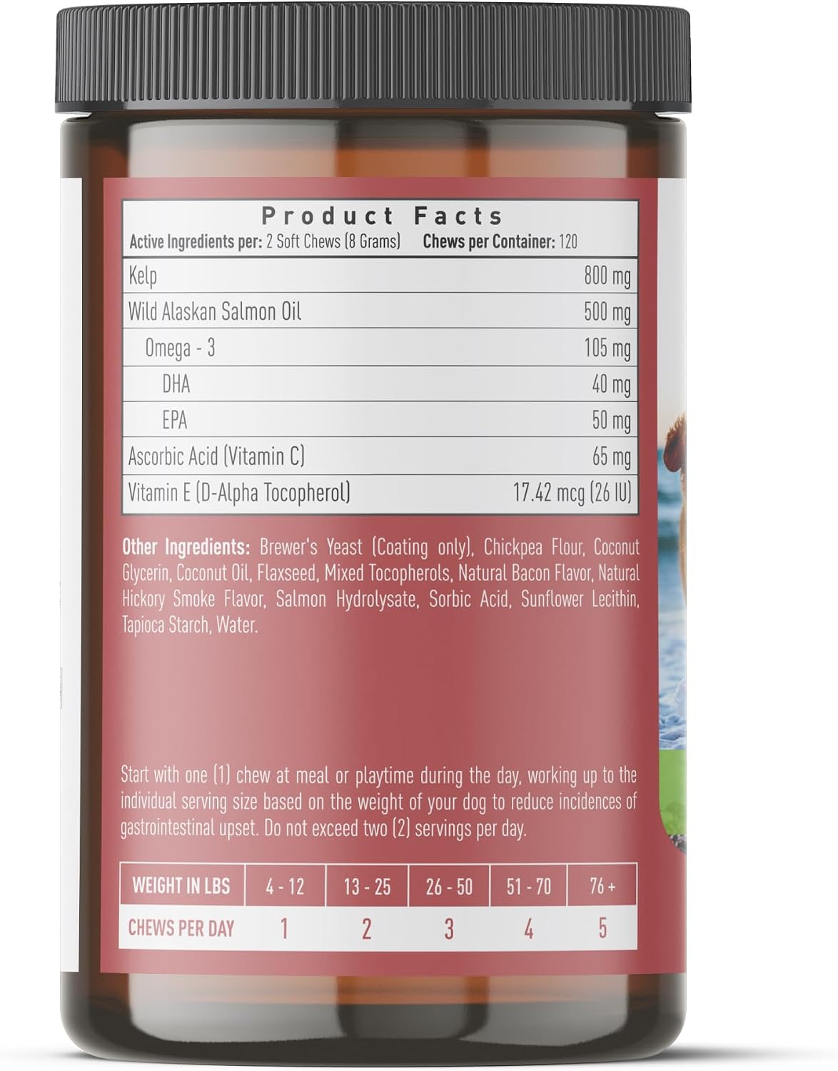 Strawfield Pets Masticables de Salmón para Perros con Omega 3 - Aceite de Salmón Salvaje de Alaska para Piel, Pelaje y Articulaciones