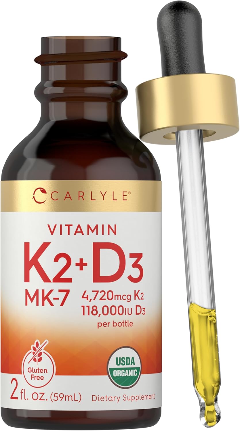 Carlyle Vitamina D3 K2 Gotas | 59 ml | Suplemento MK-7