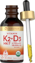 Carlyle Vitamina D3 K2 Gotas | 59 ml | Suplemento MK-7