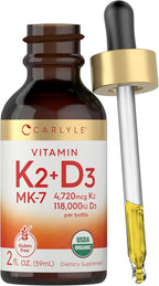 Carlyle Vitamina D3 K2 Gotas | 59 ml | Suplemento MK-7