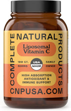 Complete Natural Products Vitamina C Liposomal - Cápsulas Puras de Vitamina C con Alta Absorción, Apoyo Inmunológico y Defensa Antioxidante