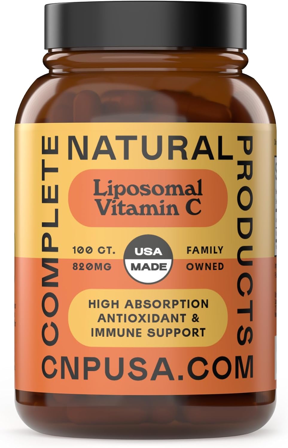 Complete Natural Products Vitamina C Liposomal - Cápsulas Puras de Vitamina C con Alta Absorción, Apoyo Inmunológico y Defensa Antioxidante