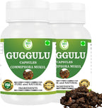 Guggulu (Commiphora Mukul) Cápsulas Vegetarianas, 60 Cápsulas