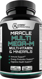 MEGA-M Multivitamin for Men and Women (+ superfoods, Mushrooms and enzymes)