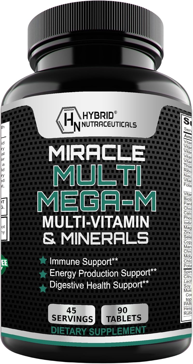 MEGA-M Multivitamin for Men and Women (+ superfoods, Mushrooms and enzymes)