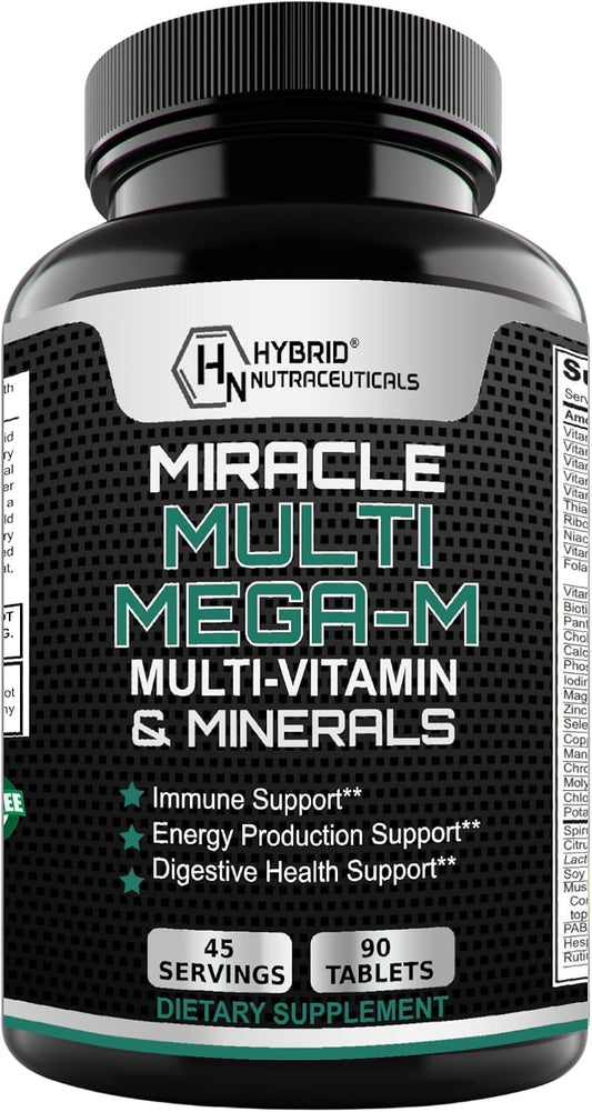 MEGA-M Multivitamin for Men and Women (+ superfoods, Mushrooms and enzymes)