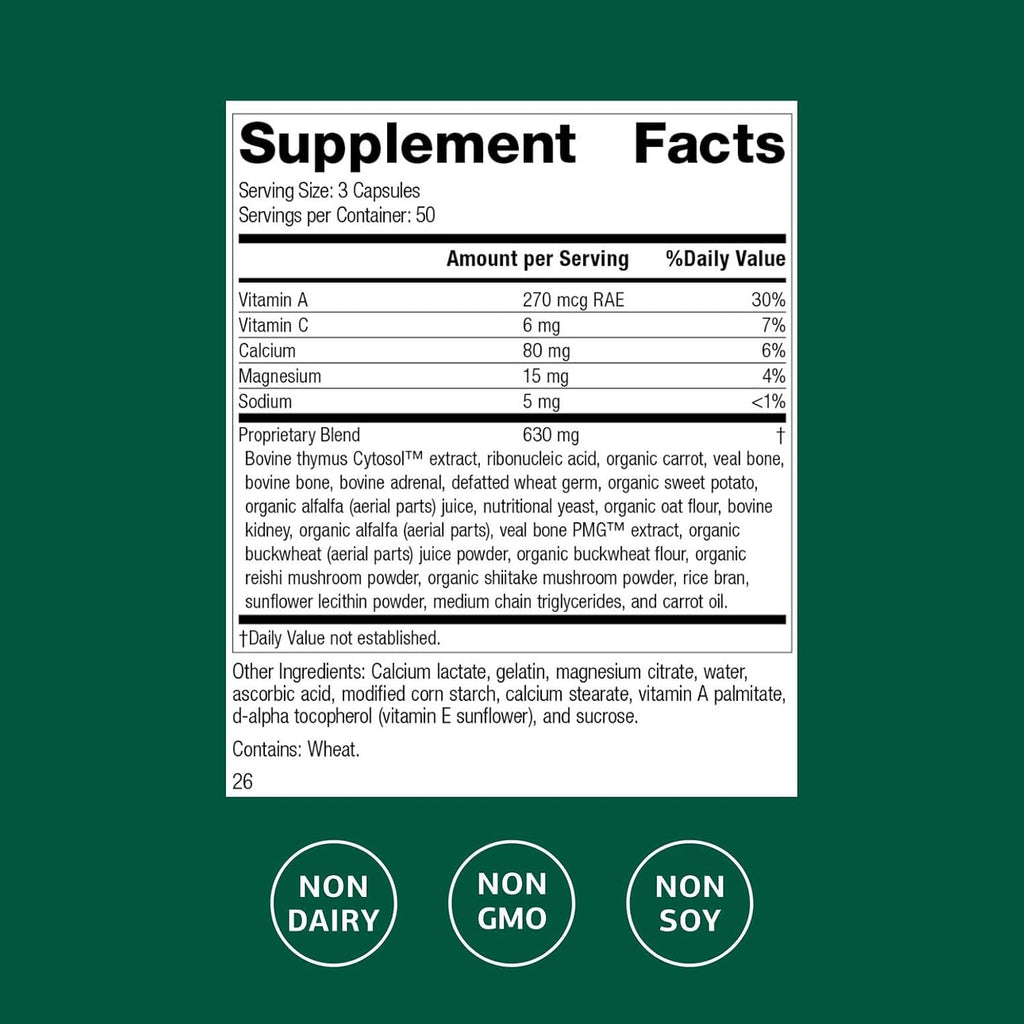 Congaplex - Immune System Health Supplement with Vitamin C, Calcium, Magnesium, and Mushrooms - 150 Capsules