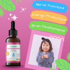 Nuvamin – Gotas Liposomales de Complejo B para Niños, Bebés y Adultos, 60 ml (2 Fl.Oz), Sabor Frambuesa