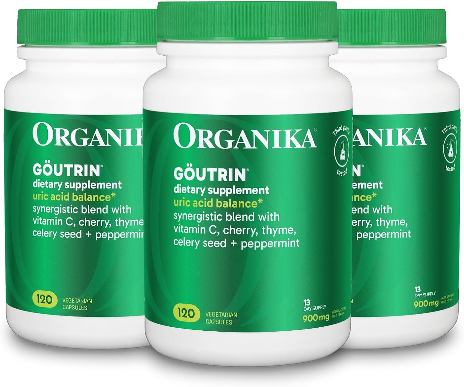 Organika Goutrin Uric Acid Flush - Complemento alimenticio para el bienestar articular (120 cápsulas)