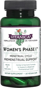 Vitanica Women's Phase I - Apoyo Premenstrual - Vegano - 60 Cápsulas