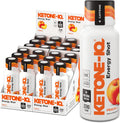 Ketone-IQ +Caffeine Performance Energy Shots – Energía Limpia para Enfoque y Resistencia, 5g Cetonas, 100mg Cafeína de Té Verde, Vitaminas B, 24 unidades (Melocotón)