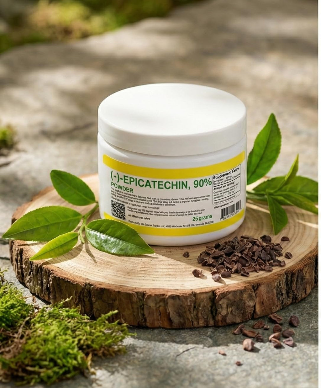 Epicatechin 90% en Polvo | 25 Gramos | (-)-Epicatequina