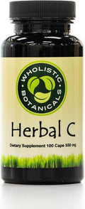 Herbal C Capsule — Vitamin C Supplement with Antioxidants and Immune System Support — 100 Capsules