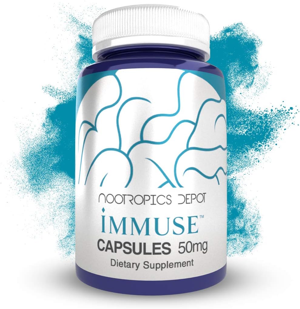 Nootropics Depot Immuse Cápsulas | 50 mg | 90 Unidades | Paraprobiótico con Lactococcus Lactis