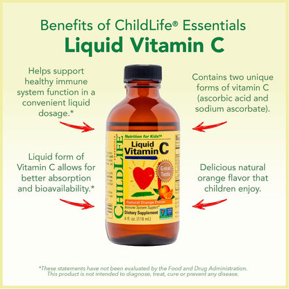 CHILDLIFE ESSENTIALS Immune Support 4-Pack - – Vitamina C : contribuye al funcionamiento normal del sistema – Image 4