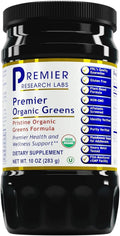 Premier Organic Greens - Polvo Super Greens Ecológico, 283 g
