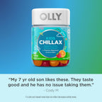 OLLY Kids Chillax Gummies - Suplemento Masticable con Magnesio, L-Teanina y Melisa para la Calma y Relajación* - 50 Gominolas