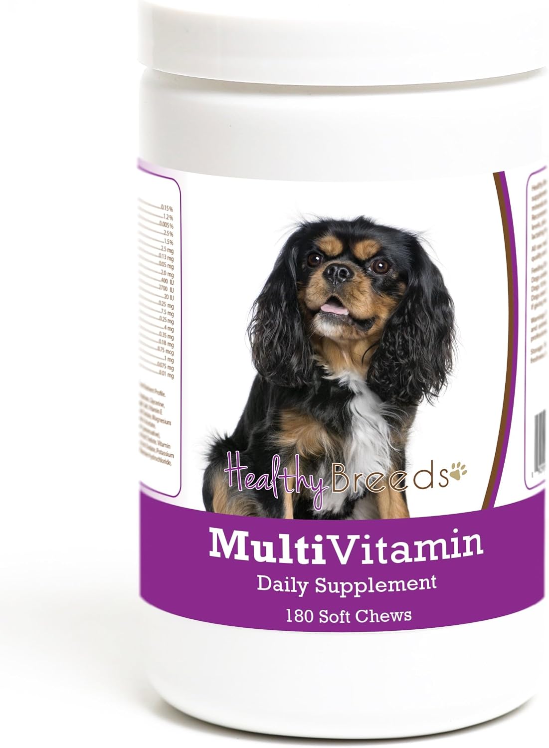 Healthy Breeds Multivitamínico en Masticables Suaves para Perros Cavalier King Charles Spaniel (180 uds.)