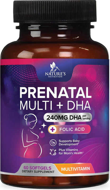 Vitaminas Prenatales con Ácido Fólico y – Combinación avanzada: Ácido fólico y DHA formulados para apoyar el – Image 1