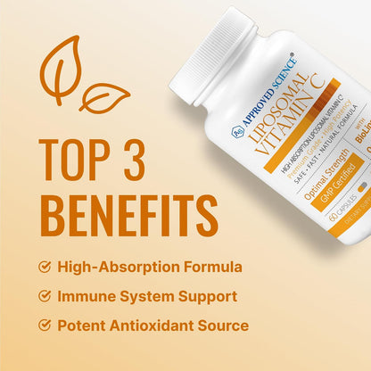 Approved Science Vitamina C Liposomal con Quercetina - 1100 mg - 60 Cápsulas – Image 3
