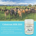 Hi Well Premium Grass-Fed Colostrum 1500 mg, 120 Chewable Tablets (Strawberry Flavored)