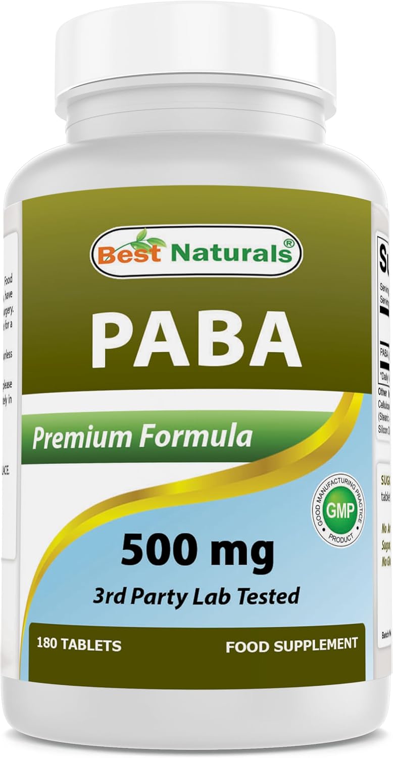 Best Naturals PABA 500 mg 180 Tabletas