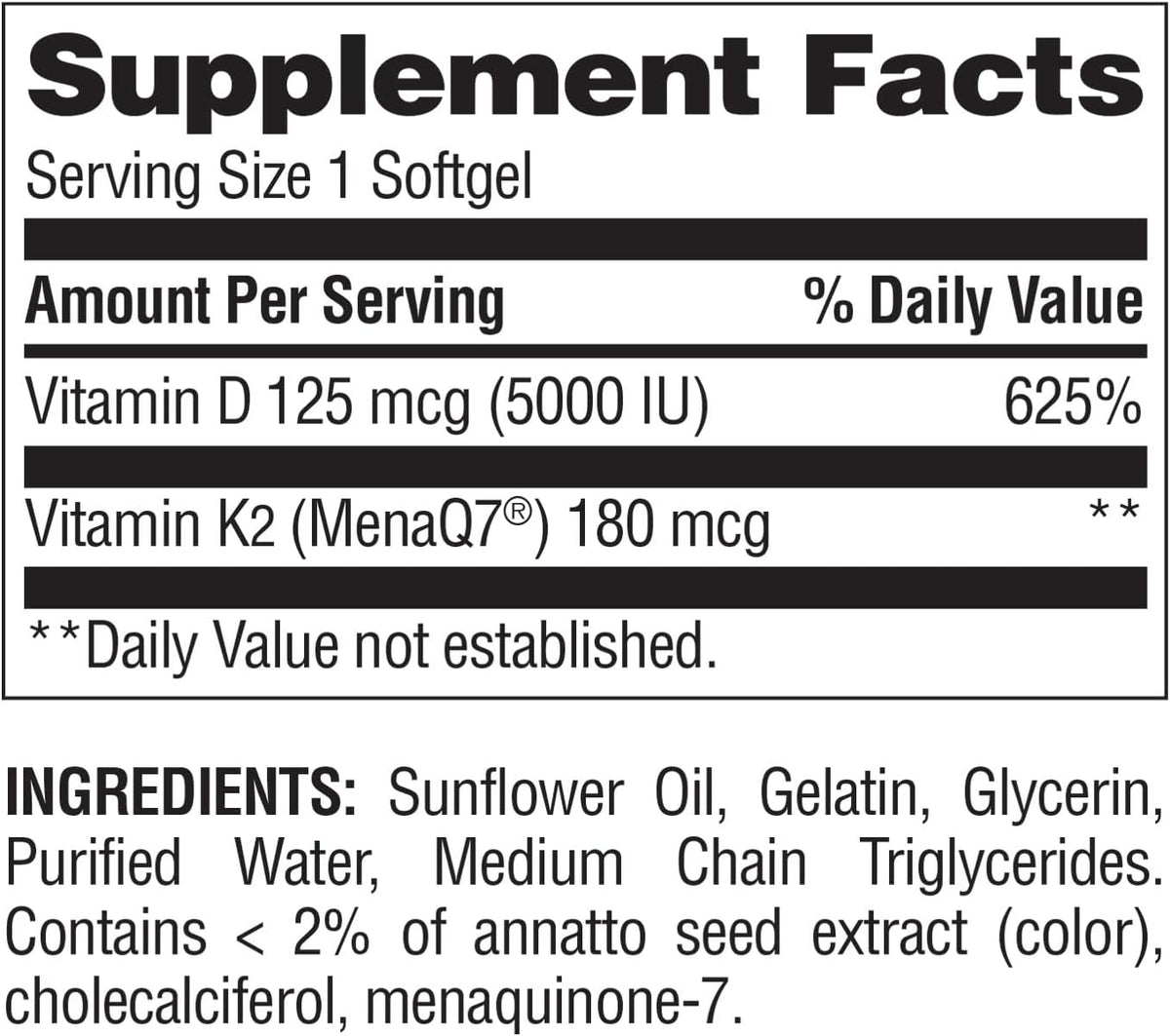 Nature's Wonder Vitamina K2 + D3 con MenaQ7, – Función muscular: La vitamina D contribuye a la función muscular – Image 6