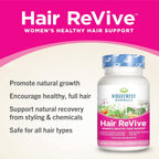 RidgeCrest Herbals Hair ReVive - Suplemento Capilar con Biotina, Vitamina C, Zinc y Cobre (120 Cápsulas, 30 Días)