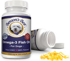 Benson's Best Omega 3 Fish Oil for Dogs - Anchovy Oil Capsules - 200 Count 1000mg Capsules - 100% Pure, Non-GMO, All Natural Supplement for Dogs